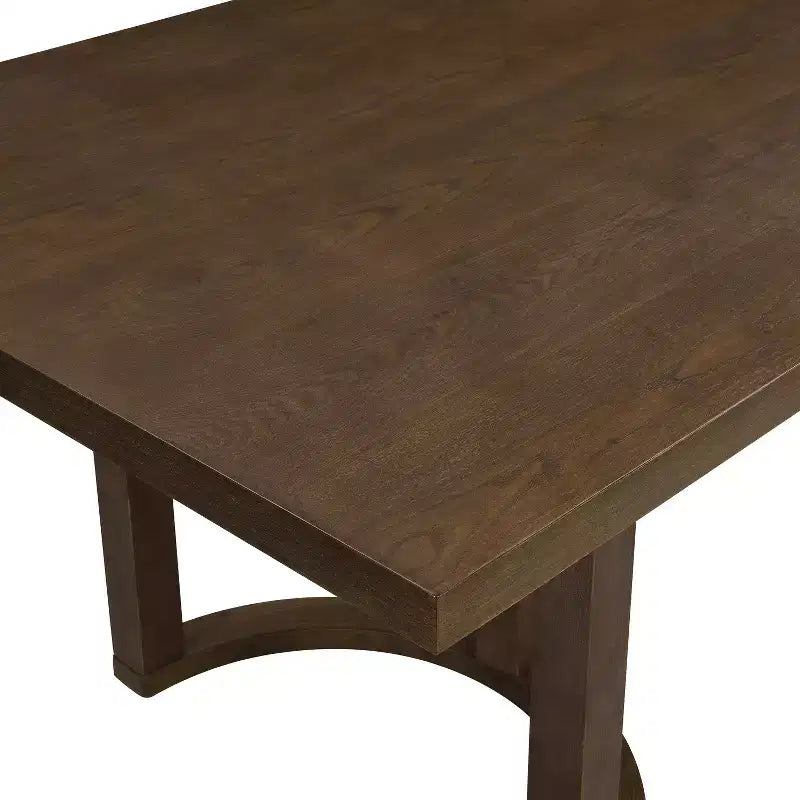 Christopher Knight Home Carissa 95 Tavolo da Pranzo Rettangolare Moderno a 8 Posti in Legno di Gomma