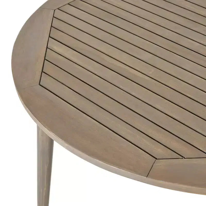 Set da pranzo Christopher Knight Home Biella da esterno in legno di acacia e vimini, 5 pezzi con cuscino