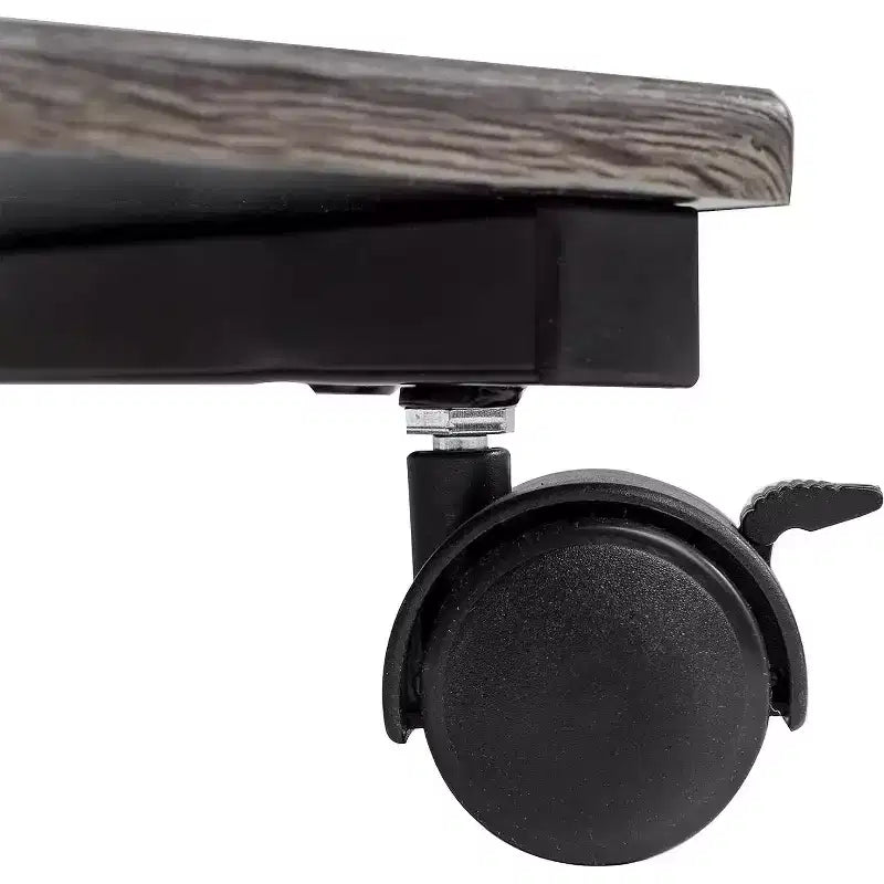 Tavolino laterale a C Sevilla Classics Rustic Ashwood con tasca portaoggetti laterale
