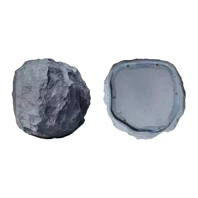 Gemini GHRK-400-PR Set di altoparlanti da esterno Bluetooth TWS a forma di roccia con picco di 40 Watt per sistema audio da patio impermeabile, 2 pezzi