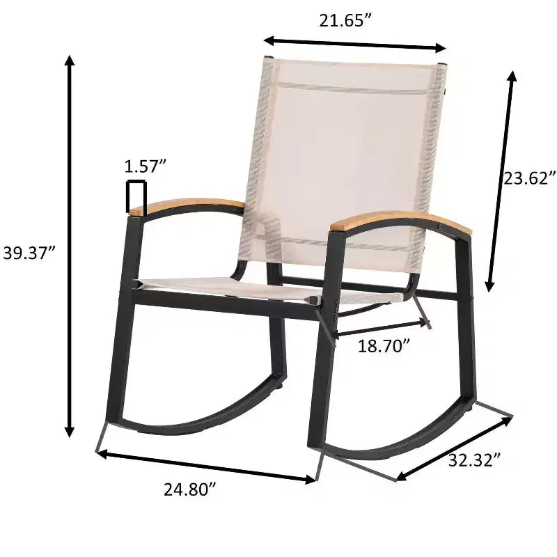 CuisinSmart 3 Pcs Conversation Sets Patio Furniture, Small Patio Furniture Set with Glass Side Table + 2 Chairs, for Backyard Garden Balcony