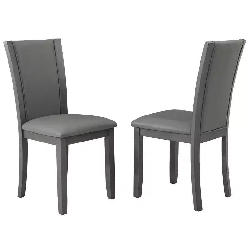 MAYEERTY Set Tavolo da Pranzo Moderno 6 Pezzi, Tavolo in Legno con 4 Sedie e Panchina, Grigio