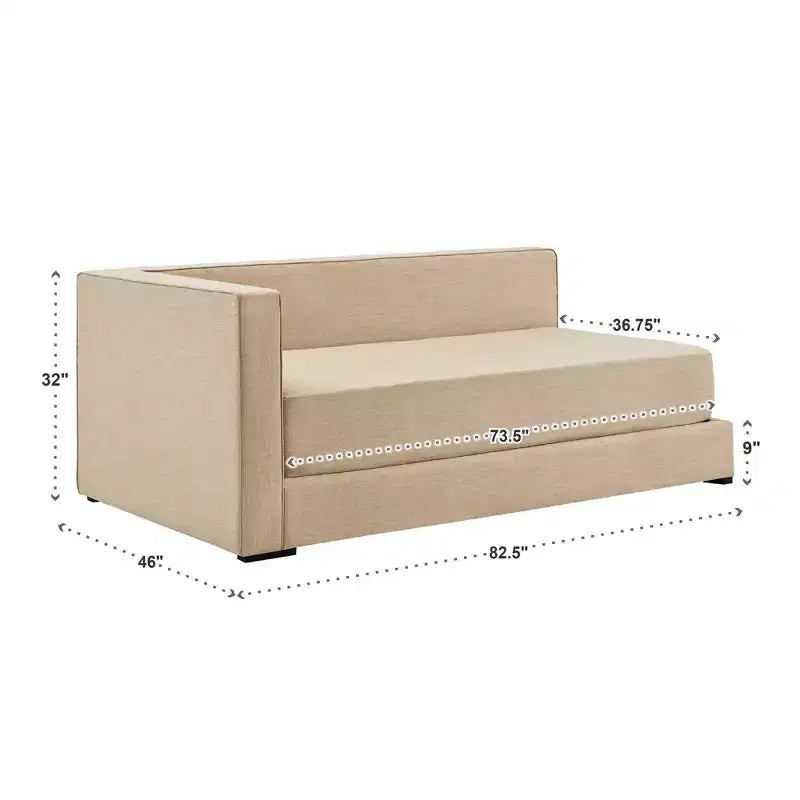 Letto singolo Faena - Beige - iNSPIRE Q