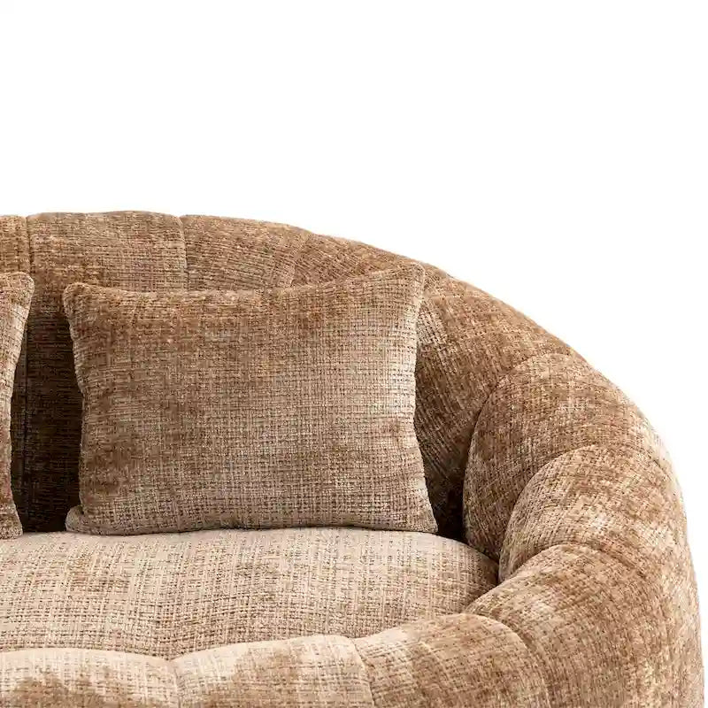 Coffee Modern 59 Chenille Loveseat Chaise Lounge Chair