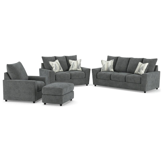Signature Design by Ashley Stairatt Gray 4-Piece Upholstery Package - 86 W x 38 D x 39 H