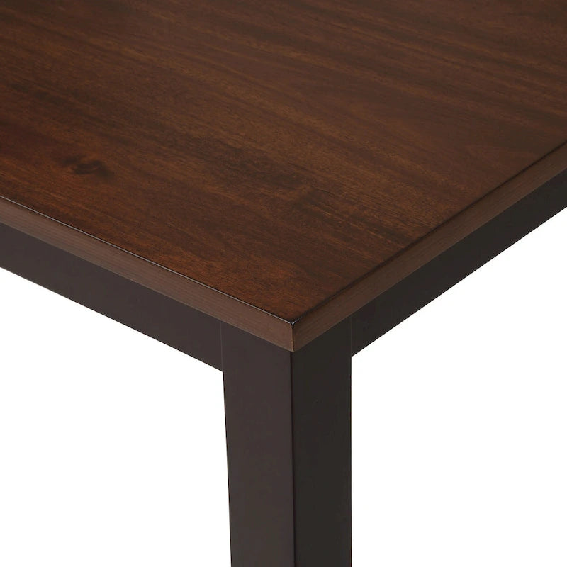 Home Kitchen Table and Chairs Set Farmhouse Kitchen Dining Table Set with Anti-Slipping Protectors and X-Back Chair for Kitchen