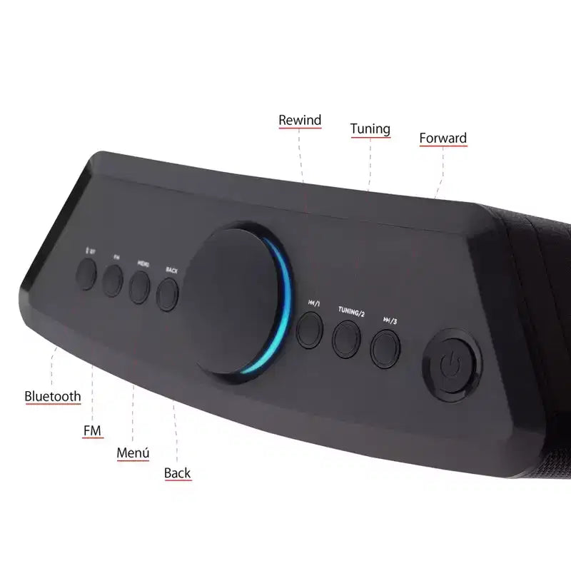 Altoparlante Bluetooth Wireless AIWA Exos 5 con Display LCD - Nero