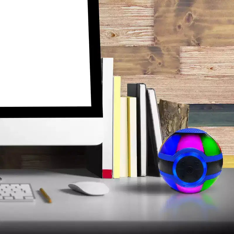 Altoparlante Musicale Wireless Portatile ZTECH con Luci a LED, Mini Sfera Musicale con Scheda TF