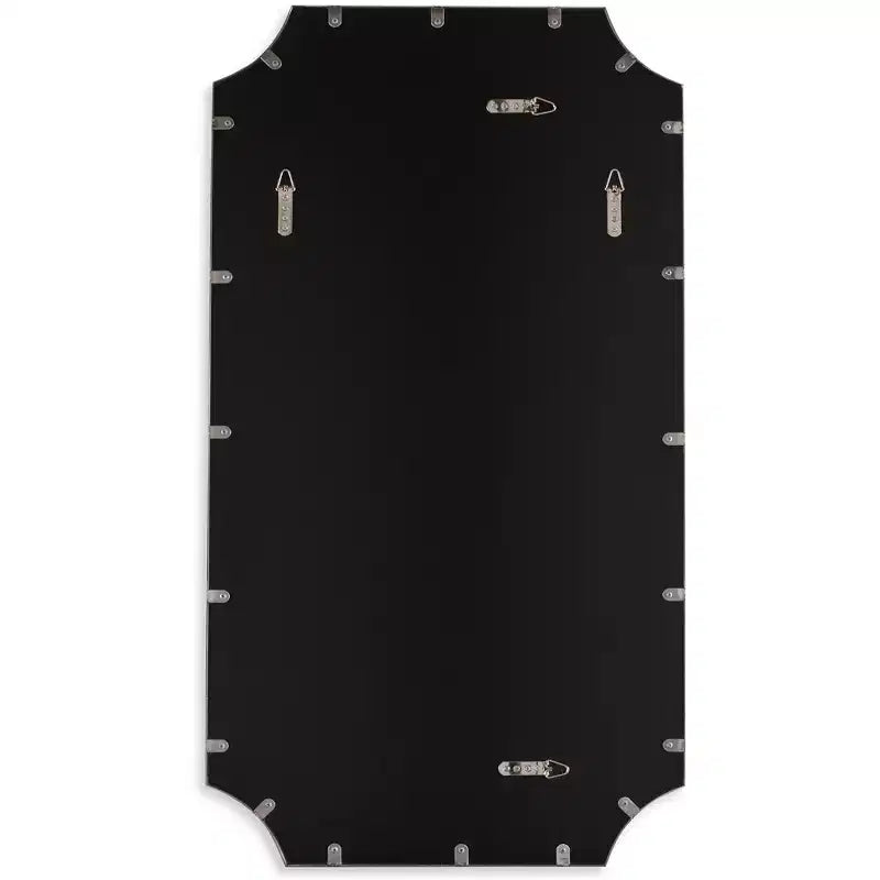 Specchio da parete Uttermost Lennox nero satinato 22 1/4 x 40 1/4