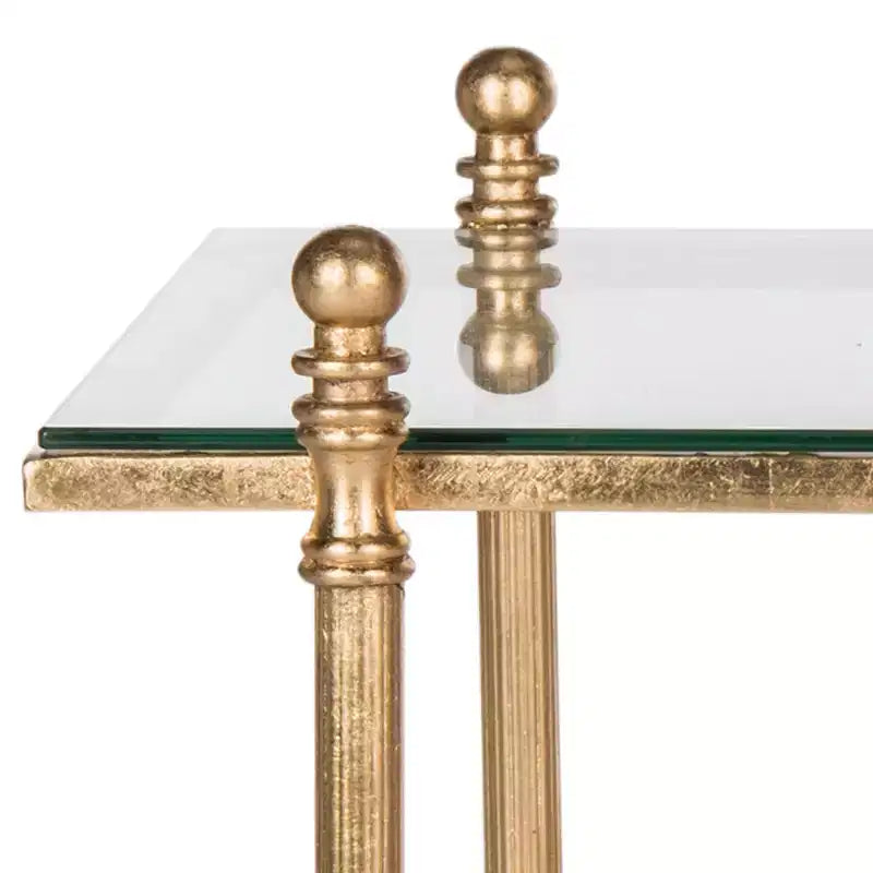 Tait Coffee Table - Gold/Glass - Safavieh
