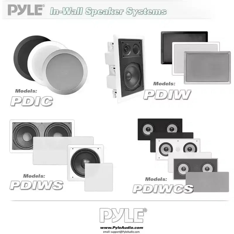 Altoparlante da Incasso a Soffitto/Parete per l'Audio Domestico con Suono di Alta Qualità, Facile Installazione, Finitura Bianca