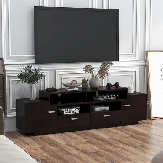 Peyson Contemporary 70-inch 2-Drawer Wood TV Stand by Furniture of America