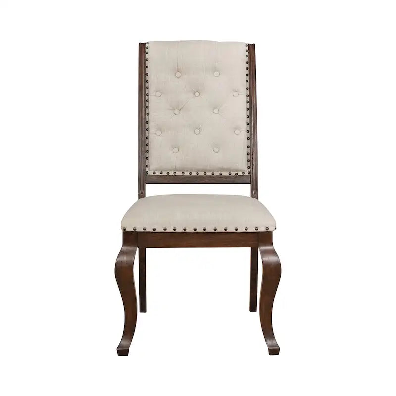 Set da pranzo Fremont Antique Java and Cream da 7 pezzi con prolunga rimovibile