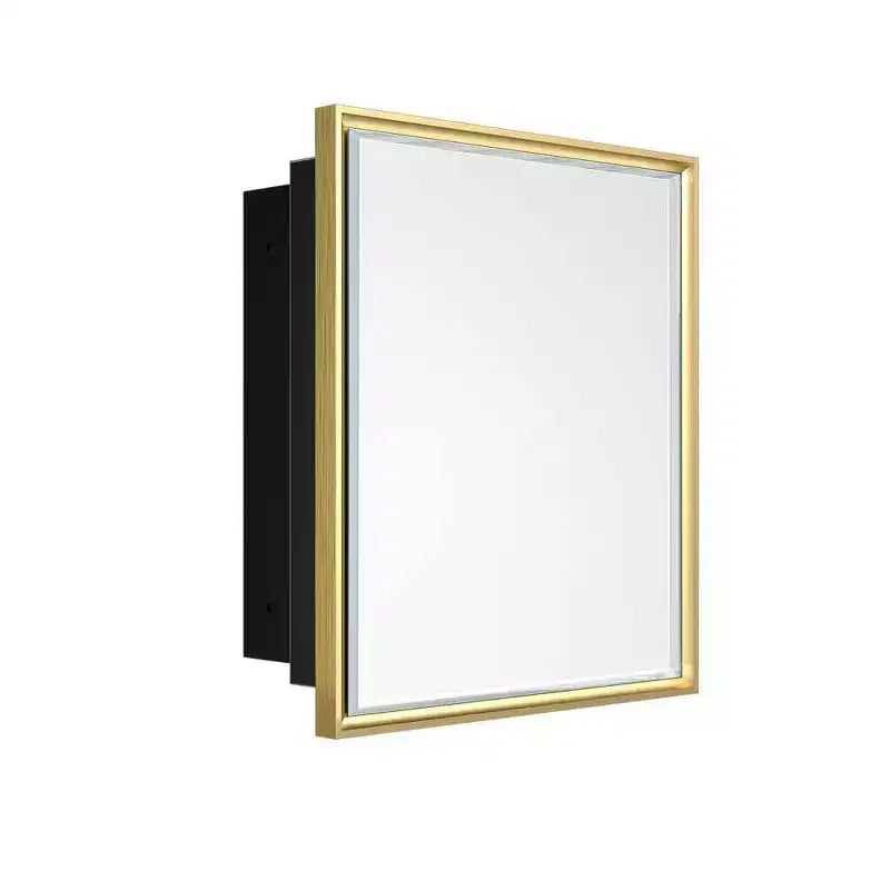 Keonjinn21 in. W x 27 in. H Metal Framed Rectangular Framed Recessed/Surface Mount Medicine Cabinet with Mirror