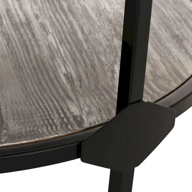 Cedarhurst Modern Industrial Round Coffee Table by Christopher Knight Home