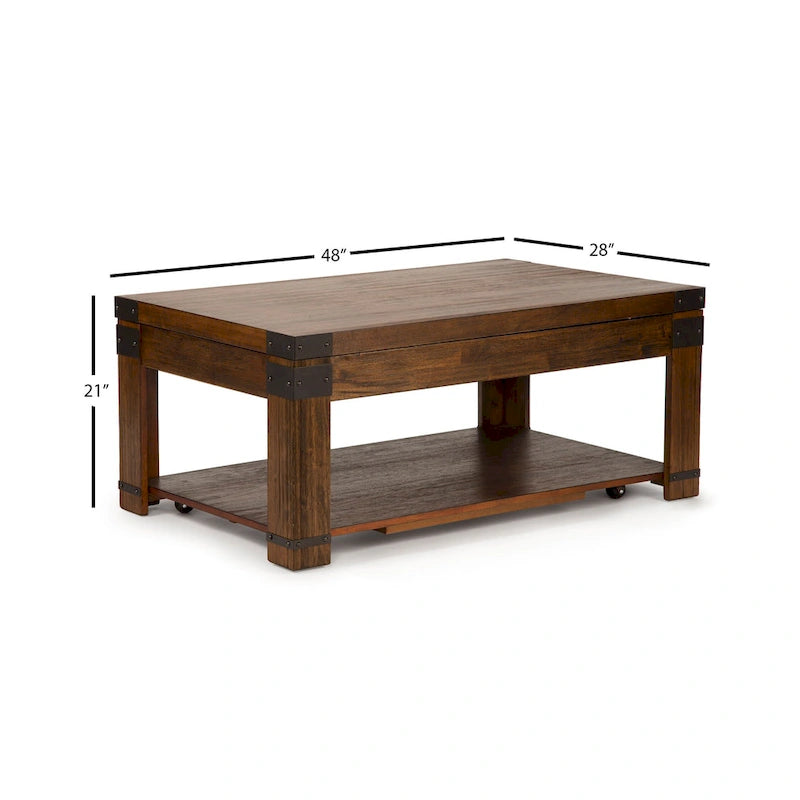 Steve Silver Aldridge 48-Inch Rectangle Lift Top Coffee Table