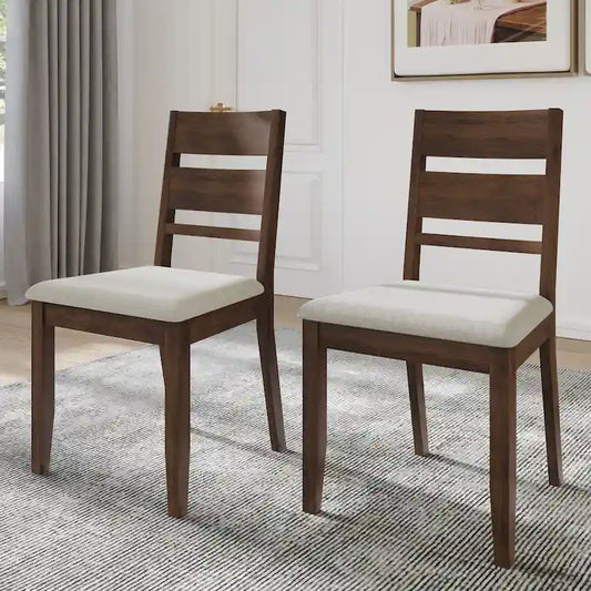 CraftPorch Elegant Wooden Dining Chairs (Set of 2) - N/A