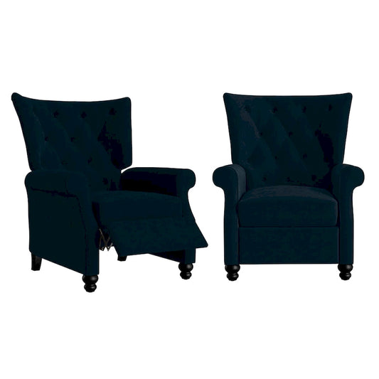 Copper Grove Plush Pushback Recliner Chairs (Set of 2)