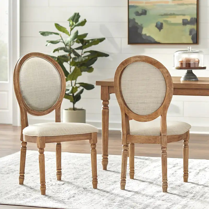 Lifestorey Toscana Solid Wood Dining Chair (Set of 2)