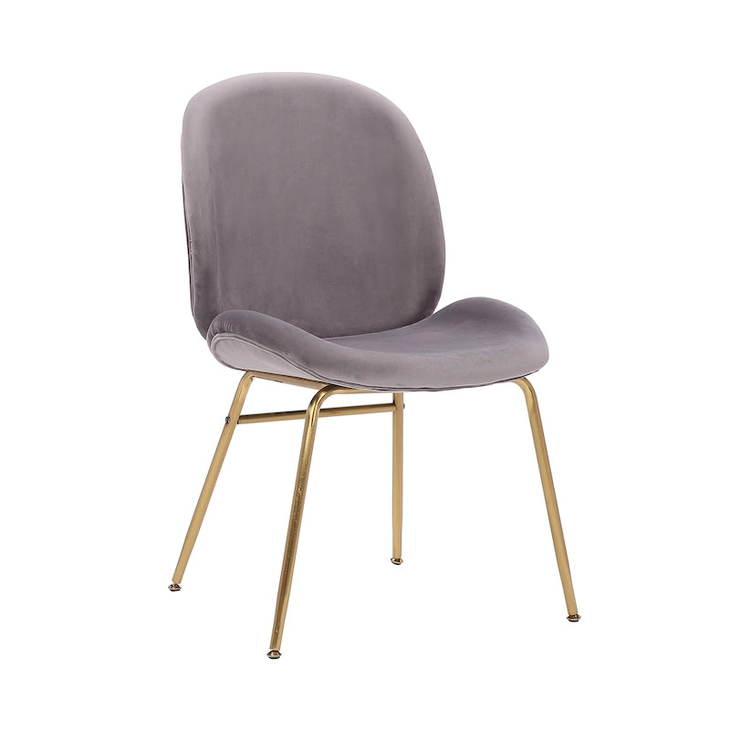 Porthos Home Cace Velvet Gold Leg Dining Chair