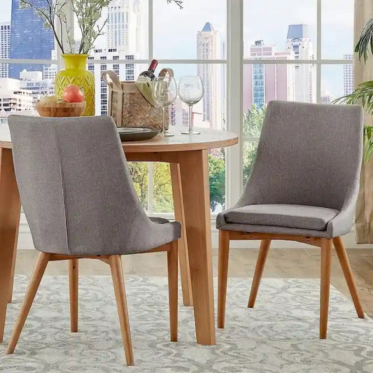 Sasha Oak Barrel Back Dining Chair (Set of 2) by iNSPIRE Q Modern - Set of 2