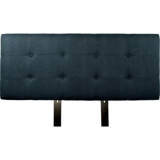 MJL Furniture Ali Testata Rivestita in Velluto Blu Notte con Bottoni Tuftati Collezione Obsession