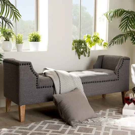 Modern and Contemporary Velvet Bench