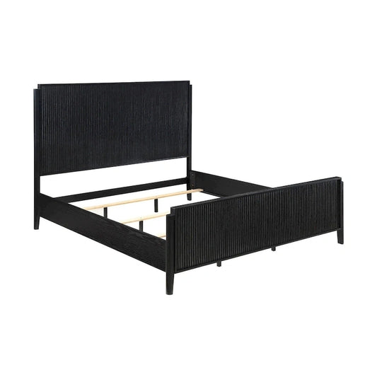 Mason Black Panel Bed