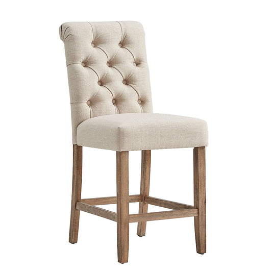 Sgabelli alti da bancone/bar Benchwright Premium Tufted Rolled Back (set da 2) di iNSPIRE Q Artisan