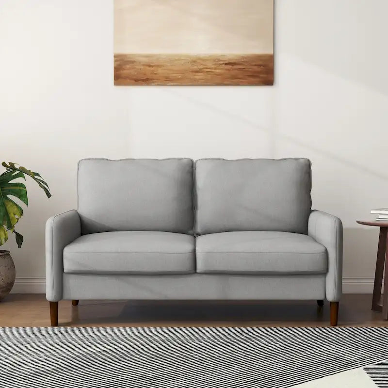 Living Room Loveseat Linen Sofa