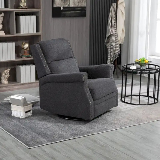 Swivel Manual Recliner Chair 360 Degree Leisure Arm Chair, Nursery Rocking Chairs