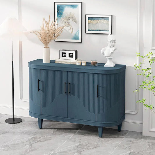 47.2-Inch Wooden Console Table & Coffee Bar Cabinet