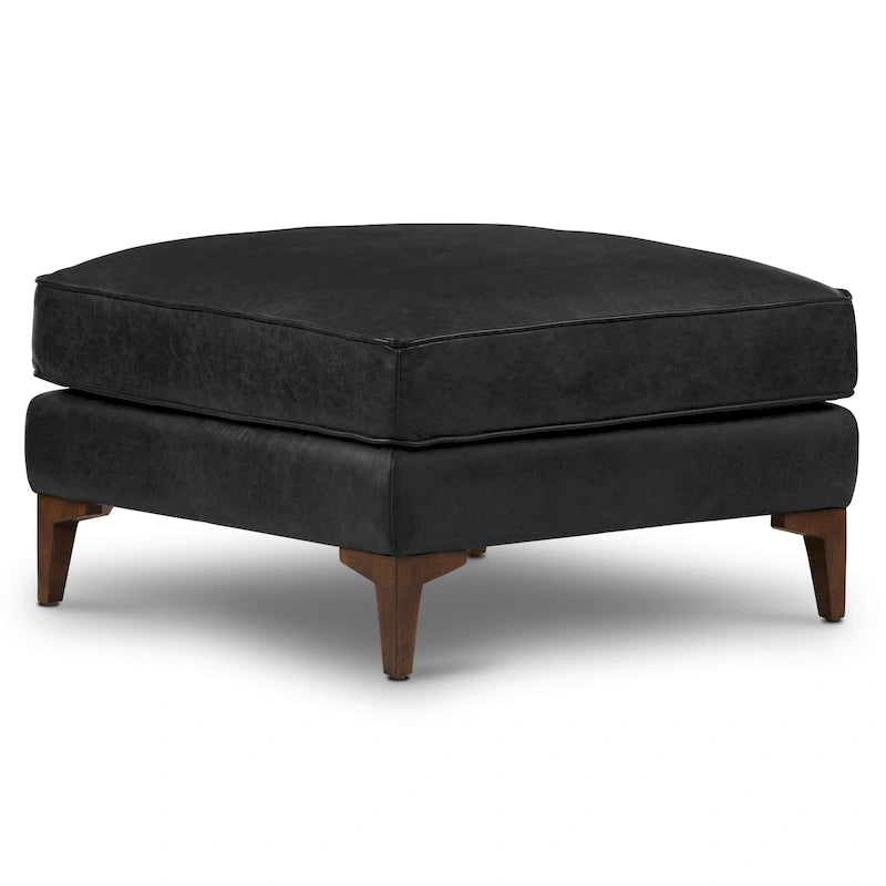 Poly & Bark Essex Ottoman - Full Grain Genuine Italian Leather
