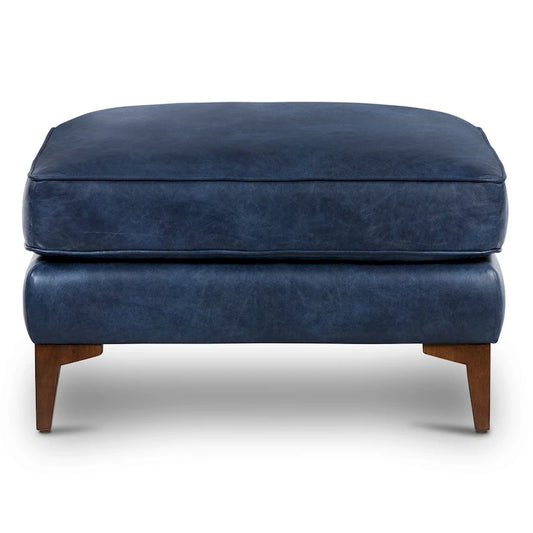Poly & Bark Essex Ottoman - Full Grain Genuine Italian Leather