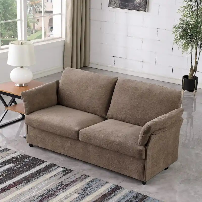 Modern Chenille Loveseat Sofa Couch