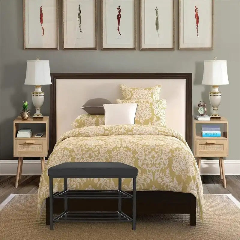 Entryway Shoe Rack - 12.5 D x 32 W x 19.7 H