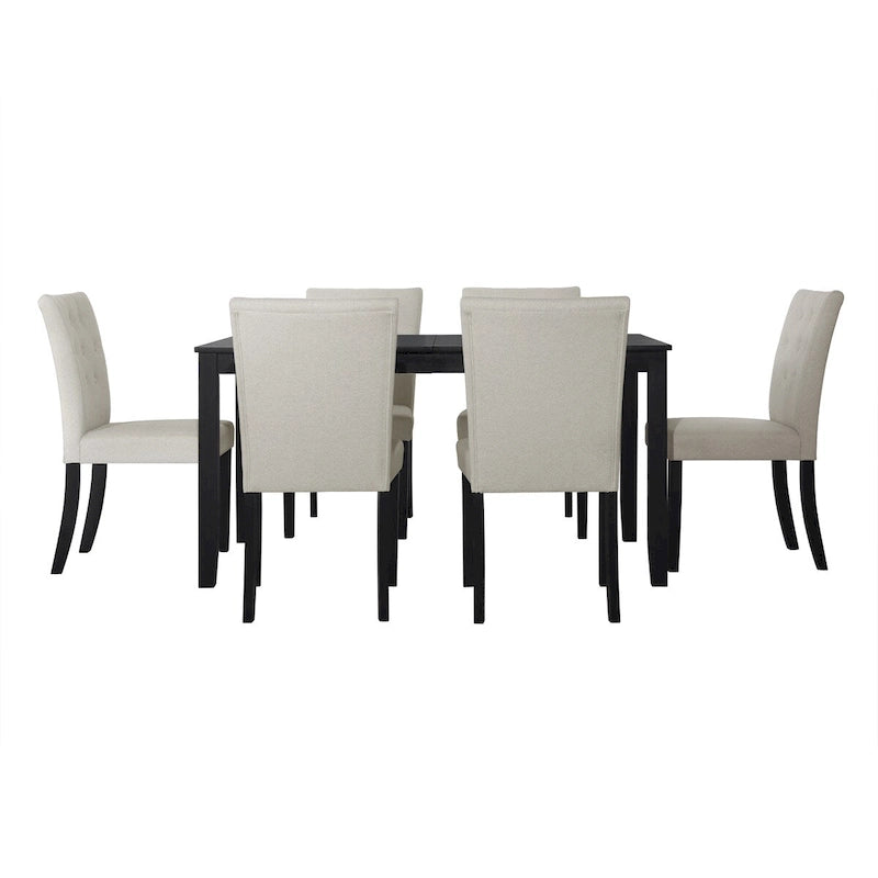 CraftPorch Glam 7-Piece Wooden Dining Chair