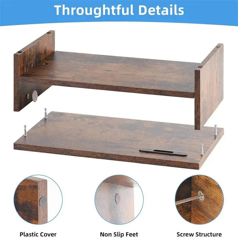 2 Tier Computer Monitor Stand
