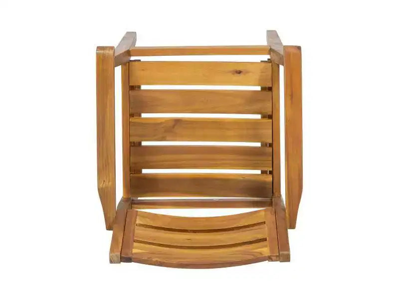 Stamford 5pc Acacia Wood Round Dining Set Teak: Weather-Resistant, 4 Chairs - Christopher Knight Home