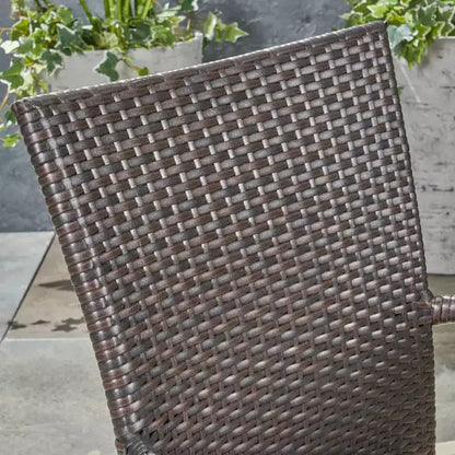 Set da pranzo espandibile 7 pezzi Hayes in legno e vimini: Struttura in acacia, rattan PE - Christopher Knight Home