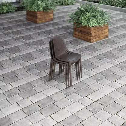 Amazonia Ipanema 9pc Square Outdoor Patio Dining Set Brown
