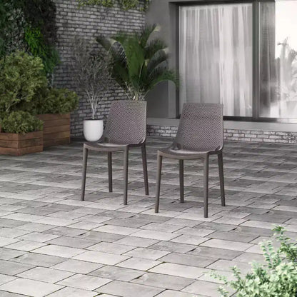 Amazonia Ipanema 9pc Square Outdoor Patio Dining Set Brown