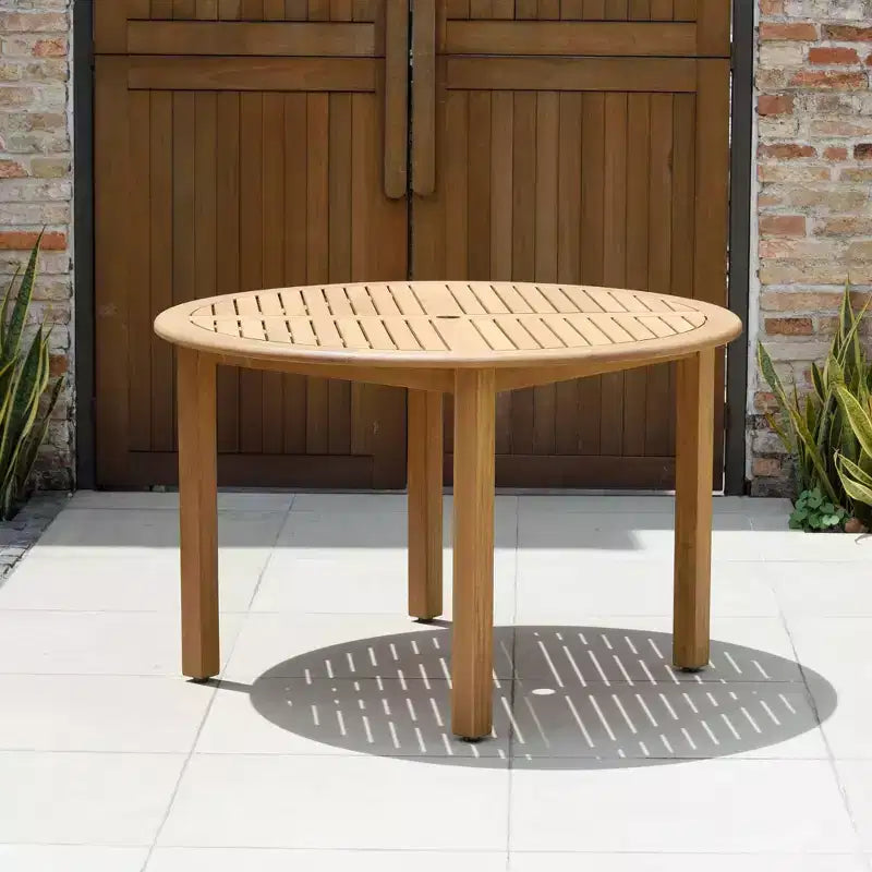 Amazonia Beijo 5pc Round Outdoor Patio Dining Set Beige
