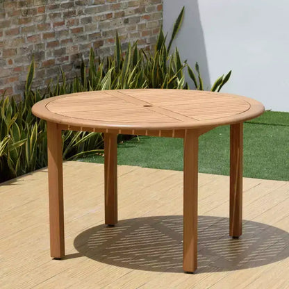 Amazonia Beijo 5pc Round Outdoor Patio Dining Set Beige