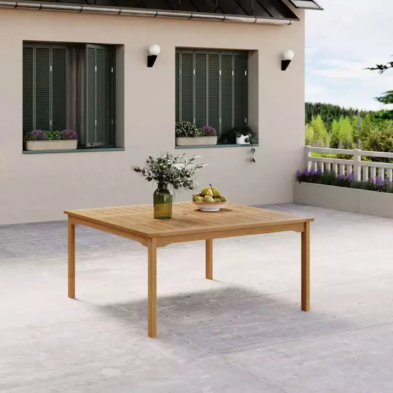 Amazonia Ipanema 9pc Square Outdoor Patio Dining Set Gray