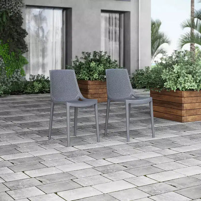 Amazonia Ipanema 9pc Square Outdoor Patio Dining Set Gray