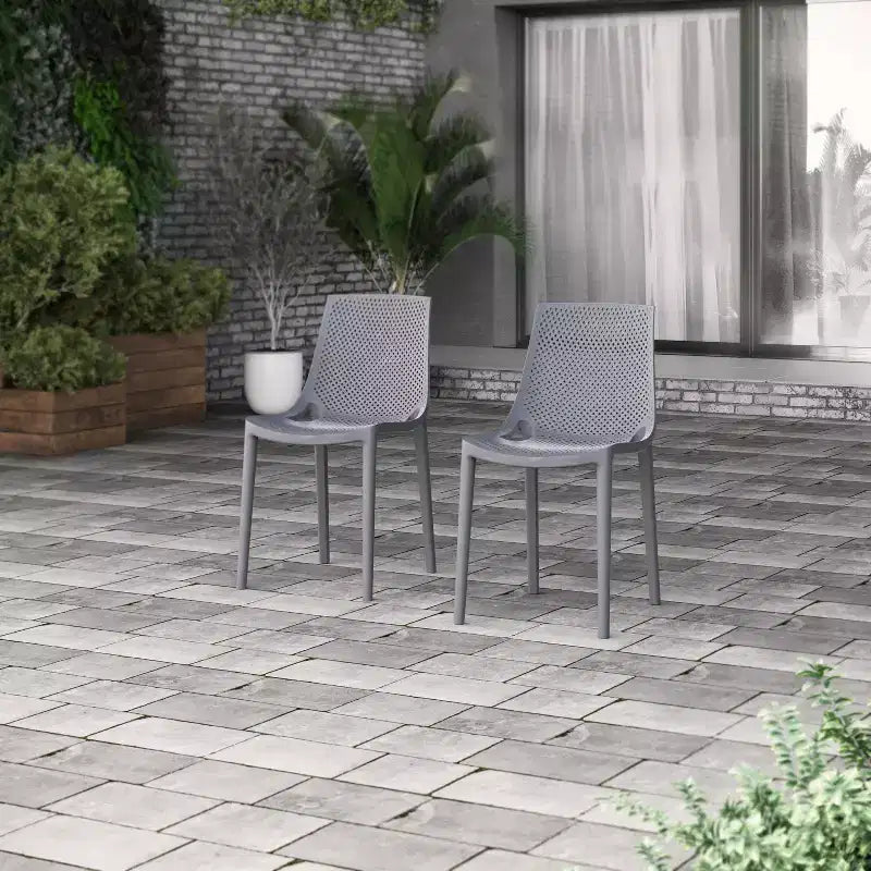 Amazonia Ipanema 9pc Square Outdoor Patio Dining Set Gray