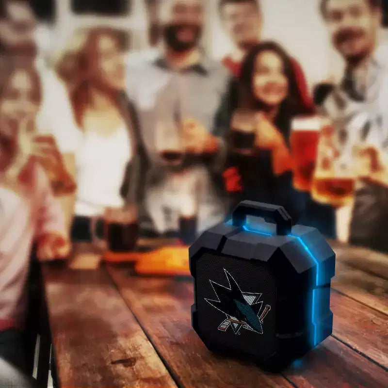 Altoparlante NHL San Jose Sharks LED Shock Box: Bluetooth, wireless, batteria ricaricabile