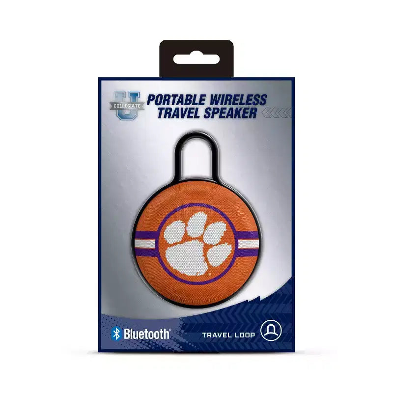 NCAA Clemson Tigers Circle Clip Speaker