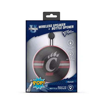 Cassa Bluetooth Portatile Circolare NCAA Cincinnati Bearcats